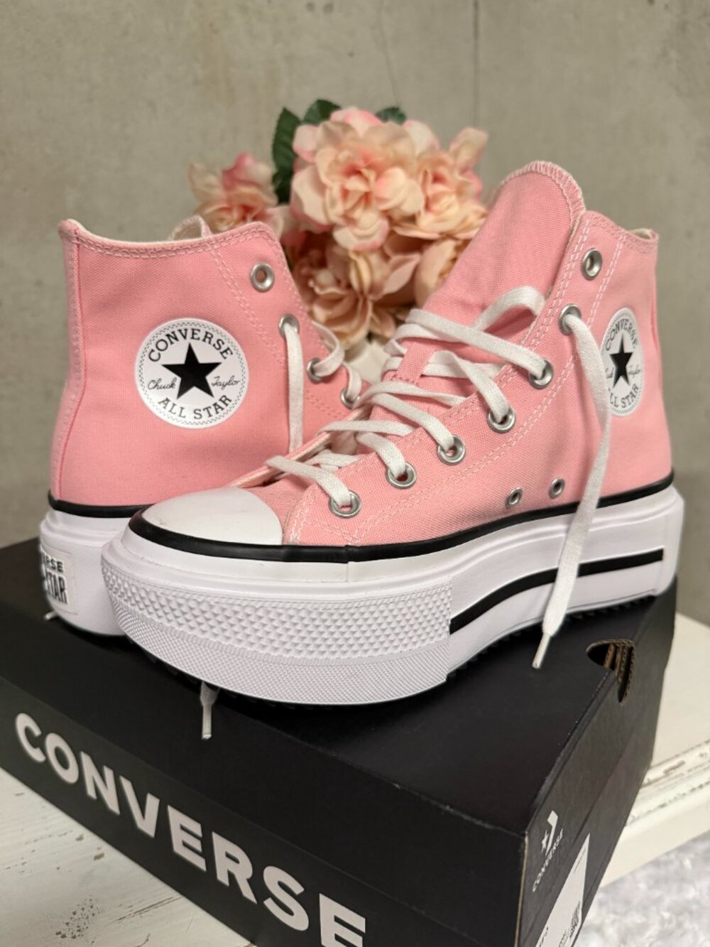 NWT Converse Chuck Taylor All Star Lift Double Stack High Light Jellyfish Jitter